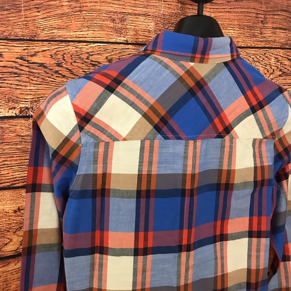 J.Crew Plaid Button up size 4 - Picture 6 of 8
